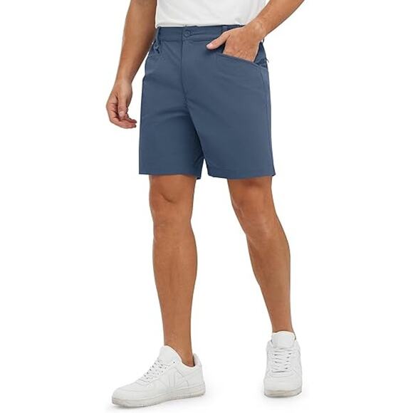 Men's Golf Shorts 7" Stretch Dress Casual -NEW- Size 38 - Picture 1 of 8